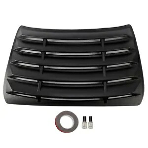リアウィンドウルーバーサンシェードカバーベントブラックホンダシビックセダン 2016-2021 Rear Window Louver Sun Shade Cover Vent Black For Honda Civic Sedan 2016-2021 【並行輸入品】