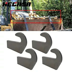 バケットローダーパレットフォーク上のピンタイプ用スチール取り付けブラケット4個 4X Steel Mounting Brackets For Pin Type Over The Bucket Loader Pallet Forks 【並行輸入品】