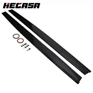 HECASA グロスブラックサイドスカートエクステンションロッカーパネル 15-20 BMW F82 F83 M4用 HECASA Gloss Black Side Skirts Extension Rocker Panel For 15-20 BMW F82 F83 M4 【並行輸入品】