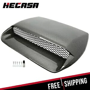 HECASA カーボンファイバーエアフローフードスクープボンネットベント 2015-2021 スバル WRX STI HECASA Carbon Fiber Air Flow Hood Scoop Bonnet Vent For 2015-2021 Subaru WRX STI 【並行輸入品】