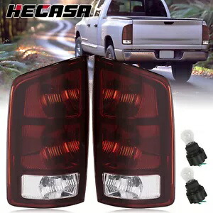 レッドスモーク 02-06 ダッジラム 1500 03-06 2500 3500 テールライトランプ左 + 右 Red Smoked For 02-06 Dodge Ram 1500 03-06 2500 3500 Tail Lights Lamps Left+Right 【並行輸入品】