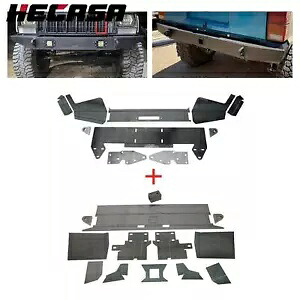 DIY フロント & リアバンパーキットベアメタル 1984-2001 ジープチェロキー XJ 新しい DIY Front & Rear Bumper Kit Bare Metal For 1984-2001 Jeep Cherokee XJ New 【並行輸入品】