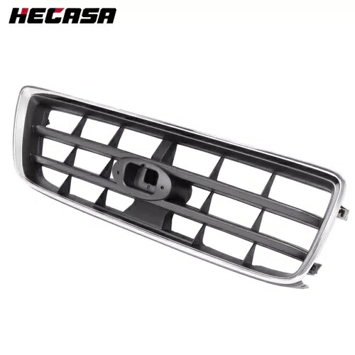 HECASA フロントクロームシェル グレーインサートグリル付き スバルフォレスター 2003 2004 2005用 HECASA Front Chrome Shell w/Gray Insert Grill For Subaru Forester 2003 2004 2005 【並行輸入品】