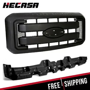 2011-2016 F250 F350 F450 F550 スーパーデューティーフロントグリル 強化マウント付き For 2011-2016 F250 F350 F450 F550 Super Duty Front Grille W/ Reinforcement Mount 【並行輸入品】