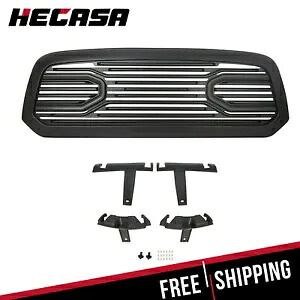 フロントビッグホーンブラックパッケージバンパーグリル+シェル 2009-2012 ダッジラム 1500 Front Big Horn Black Packaged Bumper Grille+Shell for 2009-2012 Dodge Ram 1500 【並行輸入品】
