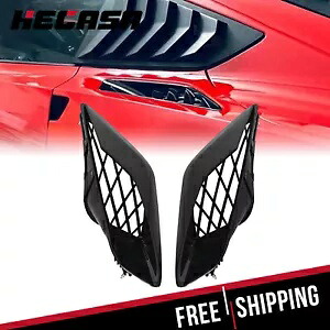 14-19 シボレー コルベット リア クォーター パネル スクープ カーボン フラッシュ 2 ドア 2DR に適合。 FITS 14-19 Chevrolet Corvette Rear Quarter Panel Scoops Carbon Flash 2-Door 2DR 【並行輸入品】