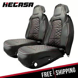 HECASA フルセット完全なシートカバーブラックシボレーコルベット C7 2014-2019 18 HECASA Full Set Complete Seat Cover Black For Chevrolet Corvette C7 2014-2019 18 【並行輸入品】