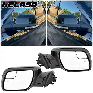 ヒーター付き ターンシグナルライトミラー 水たまりライトスポッター フォード エクスプローラー 16-19用 Heated w/ Turn Signal Light Mirrors Puddle Light Spotter For Ford Explorer 16-19 【並行輸入品】
