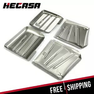 HECASA 4x フロアパン 1958 シボレー インパラ ベルエア ビスケーン デルレイに適合 HECASA 4x Floor Pans Fit 1958 Chevrolet Impala Bel Air Biscayne Delray 【並行輸入品】