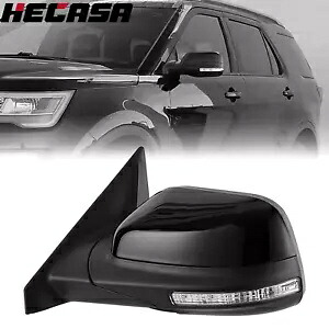 HECASA フォード エクスプローラー 2016-2019 ドライバー加熱ミラーターンシグナルスポッター用 HECASA For Ford Explorer 2016-2019 Driver Heated Mirror Turn Signal Spotter 【並行輸入品】