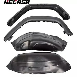 HECASA リアフェンダーフレア & インナーライナー ジープラングラー JL 2018-2020 に適合 4 個 HECASA Rear Fender Flares & Inner Liners Fits Jeep Wrangler JL 2018-2020 4Pcs 【並行輸入品】