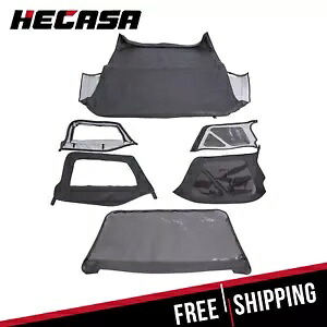 1997-2006 ジープラングラー TJ プレミアムフロント & リアソフトトップ + アッパースキン 6 個 For 1997-2006 Jeep Wrangler TJ Premium Front & Rear Soft Top + Upper Skins 6pcs 【並行輸入品】
