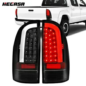 HECASA LED チューブテールライトブラックランプ左 + 右トヨタタコマ 2005-2015 HECASA LED Tube Tail Lights Black Lamps Left+Right For Toyota Tacoma 2005-2015 【並行輸入品】