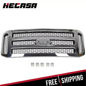 クロームグリルフォード 2005 2006 2007 スーパーデューティ F-250 F-350 変換グリル Chrome Grille For Ford 2005 2006 2007 Super Duty F-250 F-350 Conversion Grill 【並行輸入品】
