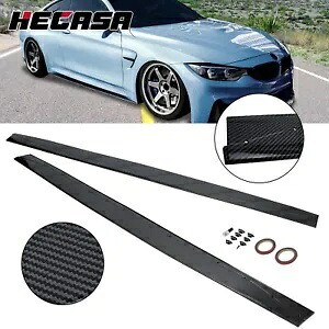 サイドスカート延長ロッカーパネル炭素繊維 MP スタイル BMW F82 F83 M4 15-20 Side Skirt Extension Rocker Panel Carbon Fiber MP Style For BMW F82 F83 M4 15-20 【並行輸入品】