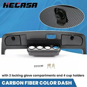 ダッシュカーボンファイバー印刷 4 カップホルダー E-Z-Go TXT ゴルフカート 1994-2013 に適合 Dash Carbon Fiber Printing 4 Cup Holders Fits E-Z-Go TXT Golf Carts 1994-2013 【並行輸入品】