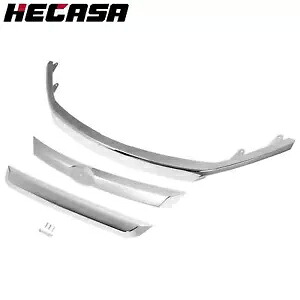 クロームフロントアッパーグリルモールディングトリムセット 3 個フォードフュージョン 2010 2011 2012 Chrome Front Upper Grille Molding Trims Set 3Pcs For Ford Fusion 2010 2011 2012 【並行輸入品】