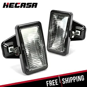 HECASA 1985-1992 カマロ IROC-Z Z28 フォグライトランプ ブラケットペア左右付き HECASA For 1985-1992 Camaro IROC-Z Z28 Fog Light Lamp w/ Bracket Pair LEFT RIGHT 【並行輸入品】