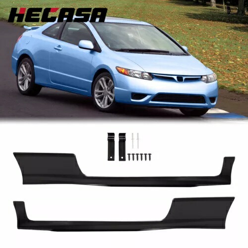 ホンダ シビック クーペ 2 ドア 2009-2011 HFP スタイルサイドスカートボディキットスポイラー For Honda Civic Coupe 2 Door 2009-2011 HFP Style Side Skirts Body Kit Spoiler 【並行輸入品】