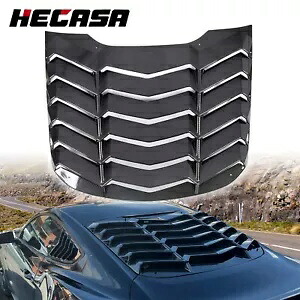 カーボンファイバースタイルウィンドウルーバーカバーサンシェードベント 2015-2023 フォードマスタング Carbon Fiber Style Window Louver Cover Sun Shade Vent For 2015-2023 Ford Mustang 【並行輸入品】