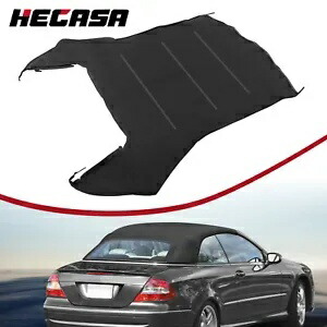 メルセデスベンツ CLK320 CL??K350 2004-2009 コンバーチブルソフトトップ交換用 ブラック For Mercedes-Benz CLK320 CLK350 2004-2009 Convertible Soft Top Replacement Black 【並行輸入品】