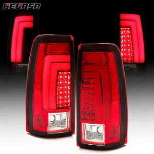 99-2002 シボレーシルバラード 1500 99-06 GMC シエラレッド LED チューブテールライトランプ For 99-2002 Chevy Silverado 1500 99-06 GMC Sierra Red LED Tube Tail Lights Lamps 【並行輸入品】