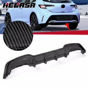 カーボンファイバースタイルリアバンパーディフューザートヨタカローラオーリスハッチバック 19-22 Carbon Fiber Style Rear Bumper Diffuser For Toyota Corolla Auris Hatchback 19-22 【並行輸入品】