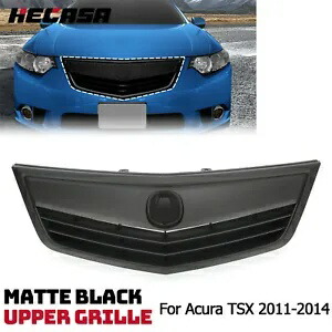 2011 2012 2013 2014 アキュラ TSX フロントバンパーアッパーグリルすべてマットブラック For 2011 2012 2013 2014 Acura TSX Front Bumper Upper Grille All Matte Black 【並行輸入品】