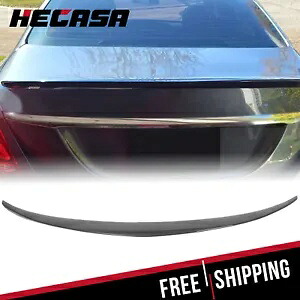 リアトランクスポイラーリップ 2015-21 メルセデス W205 C200 C300 グロスブラック AMG スタイル Rear Trunk Spoiler Lip For 2015-21 Mercedes W205 C200 C300 Gloss Black AMG Style 【並行輸入品】