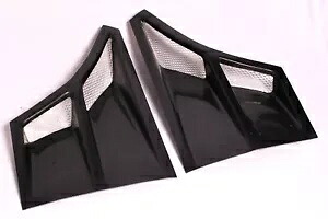 インテークスクープサイドエアフロントフェンダーベントガラスフードグラスファイバーフィットユニバーサルカー Intake Scoop Side Air Front Fender Vents Glass Hood Fiberglass FIT Universal Car 【並行輸入品】