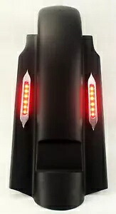 バガー 4 インチ交換用サミット リアフェンダー ストレッチ エクステンデッド ハーレー ツーリング LED付き BAGGER 4” REPLACEMENT SUMMIT REAR FENDER STRETCHED EXTENDED HARLEY TOURING w LED 【並行輸入品】