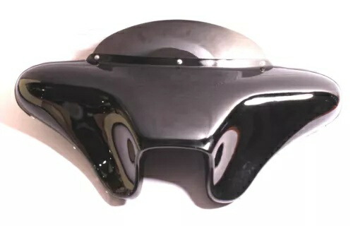 塗装済 バットウィング フロントガラス フェアリング 4 ハーレー ソフテイル カスタム デュース ブラックライン PAINTED BATWING WINDSHIELD FAIRING 4 HARLEY Softail Custom Deuce Blackline 【並行輸入品】