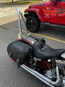トールバックレスト シーシーバー クローム 4 ハーレー ソフテイル ヘリテージ カスタム デラックス スプリンガー TALL BACKREST SISSY BAR CHROME 4 HARLEY SOFTAIL HERITAGE CUSTOM DELUXE SPRINGER 【並行輸入品】