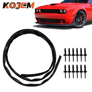 Kojem 08-22 ダッジ チャレンジャー フロントフードバンパー ウェザーストリップシール 12*リベット付き Kojem FOR 08-22 Dodge Challenger Front Hood Bumper Weatherstrip Seal w/ 12*Rivet 【並行輸入品】