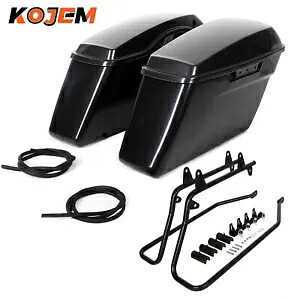ハーレーダビッドソン ソフテイル ハード サドルバッグ サドルバッグ 変換ブラケット付き For Harley Davidson Softail Hard Saddle Bags Saddlebags W/ Conversion Brackets 【並行輸入品】