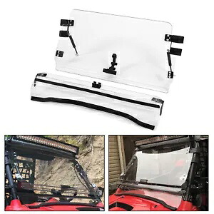 ポラリス RZR XP 900 / XP 4 900 2011-2014 用傷つきにくいフリップフロントガラス Scratch Resistant Flip Windshield for Polaris RZR XP 900 / XP 4 900 2011-2014 【並行輸入品】