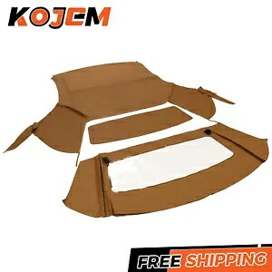 フォードマスタングコンバーチブルソフトトッププラスチック窓サドル帆布 94-04 For Ford mustang Convertible Soft top With Plastic window Saddle Sailcloth 94-04 【並行輸入品】