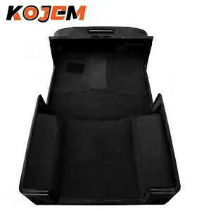 KOJEM 6 個カーペットキットフロアマットブラックフルセット TJ ジープラングラー 1997-2006 KOJEM 6 Pcs Carpet Kit Floor Mat Black Full Set For TJ Jeep Wrangler 1997-2006 【並行輸入品】