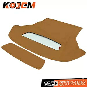 コンバーチブル タン ソフト トップ セイルクロス & 加熱ガラス ウィンドウ 05-14 フォード マスタング用 Convertible Tan Soft Top Sailcloth & Heated Glass Window For 05-14 Ford Mustang 【並行輸入品】