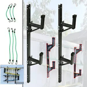 ユニバーサル調節可能なサイドマウントトレーラーフィット密閉型トレーラーラダーラック Universal Adjustable Side Mount Trailer Fit Enclosed Trailer Ladder Rack 【並行輸入品】