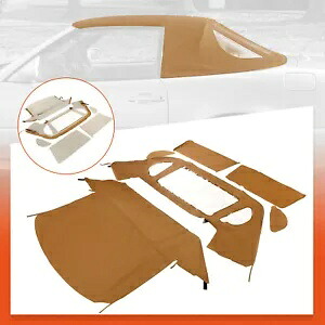 KOJEM メルセデス R129 SL 1990-2002 コンバーチブル ソフトトップ タン プラスチックウィンドウ付き KOJEM For Mercedes R129 SL 1990-2002 Convertible Soft Top Tan w/ Plastic Window 【並行輸入品】