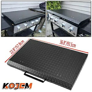 36インチグリドルカバー用ブラックアルミニウム蓋ストレージカバーのみグリドルは含まれません Black Aluminum Lid Storage Cover for 36\