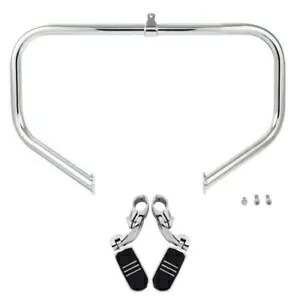 エンジンガード クラッシュバー ハイウェイフットペグ付き ハーレーツーリング 2009年以降に適合 Engine Guard Crash Bar w/ Highway Foot Pegs Fit For Harley Touring 2009-Up 【並行輸入品】