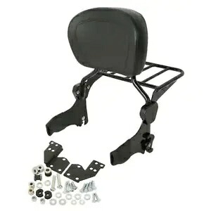 バックレスト シーシーバー 荷物ラック ドッキングフィット ハーレーツーリングロードキング 97-08用 Backrest Sissy Bar Luggage Rack Docking Fit For Harley Touring Road King 97-08 【並行輸入品】