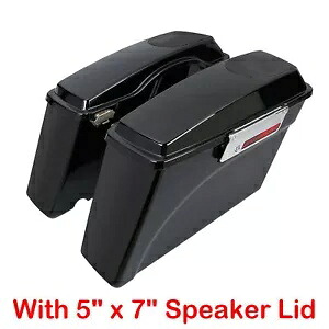 ハードサドルバッグサドルバッグハーレーツーリングロードキングストリートグライド93-13に適合 Hard Saddle Bags Saddlebags Fit For Harley Touring Road King Street Glide 93-13 【並行輸入品】