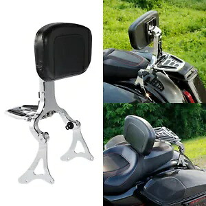 多目的運転席または助手席バックレスト、ハーレーツーリングロードグライド14+に適合 Multi-Purpose Driver or Passenger Backrest Fit For Harley Touring Road Glide 14+ 【並行輸入品】