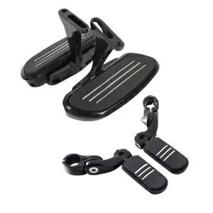 助手席フロアボード フットボード & ハイウェイフットペグ ハーレーツーリングに適合 Passenger Floorboards Footboards & Highway Foot Pegs Fit For Harley Touring 【並行輸入品】