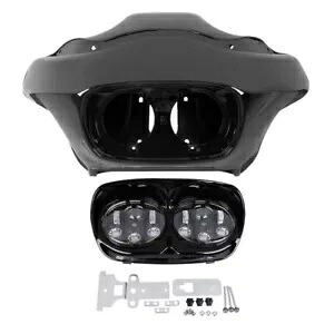 ハーレーロードグライド FLTR 98-13 フロントフェアリング & 5.75 インチデュアルヘッドライトに適合。 Fit For Harley Road Glide FLTR 98-13 Front Fairing & 5.75'' Dual Headlight 【並行輸入品】 70,785円