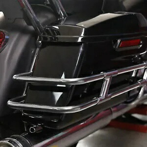 サドルバッグガードレールマウントブラケットハーレーツーリングロードストリートグライド14-24用 Saddlebag Guard Rail Mounts Bracket For Harley Touring Road Street Glide 14-24 【並行輸入品】