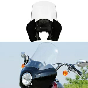 フロントヘッドライトフェアリングカバー クリアフロントガラス付き ハーレーダイナ 2006-2017 に適合 Front Headlight Fairing Cover W/Clear Windshield Fit For Harley Dyna 2006-2017 【並行輸入品】
